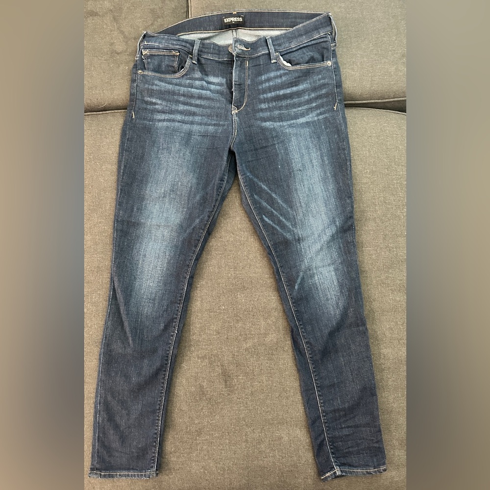 Express Mid Rise Legging Jeans Size 14R